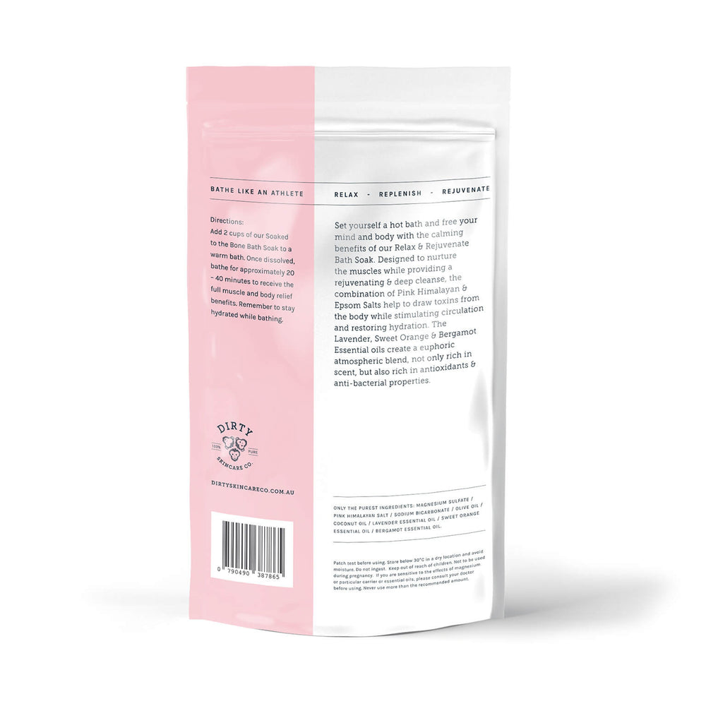 Epsom & Pink Himalayan Bath Soak by Dirty Skincare Co